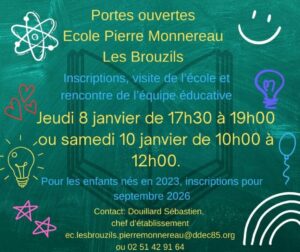 Portes ouvertes – inscriptions